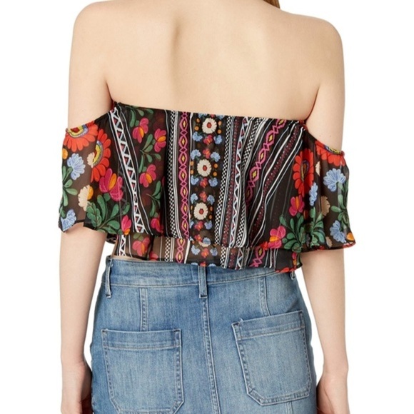 Show me your Mumu Nika off the shoulder top NWT - Picture 7 of 8